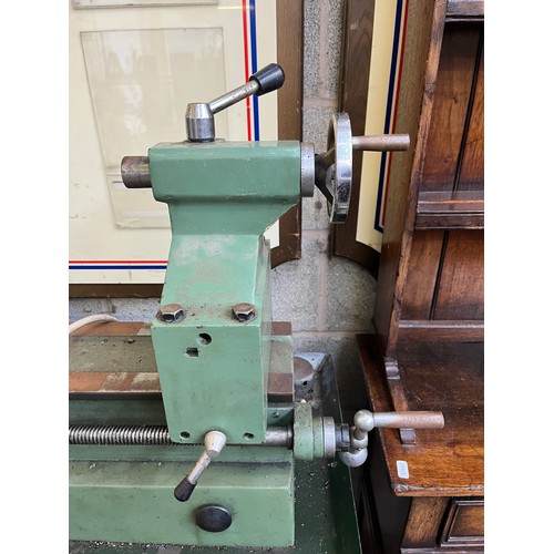 897 - A Chester MF42B precision lathe with vertical mill drill and two tier stand - approx. 160cm high x 1... 