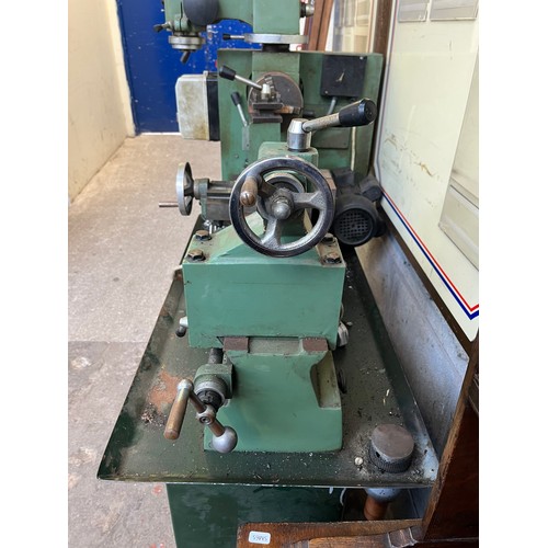 897 - A Chester MF42B precision lathe with vertical mill drill and two tier stand - approx. 160cm high x 1... 