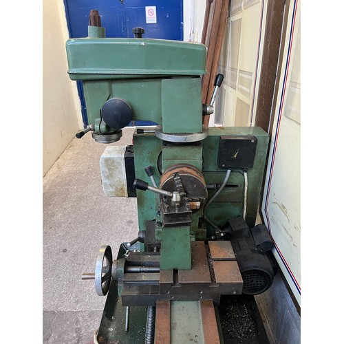 897 - A Chester MF42B precision lathe with vertical mill drill and two tier stand - approx. 160cm high x 1... 