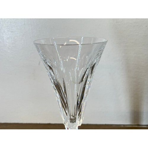 310 - Two boxed pairs of Waterford Crystal The Millennium Collection toasting flutes, one Health and one L... 