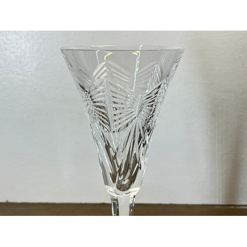 310 - Two boxed pairs of Waterford Crystal The Millennium Collection toasting flutes, one Health and one L... 