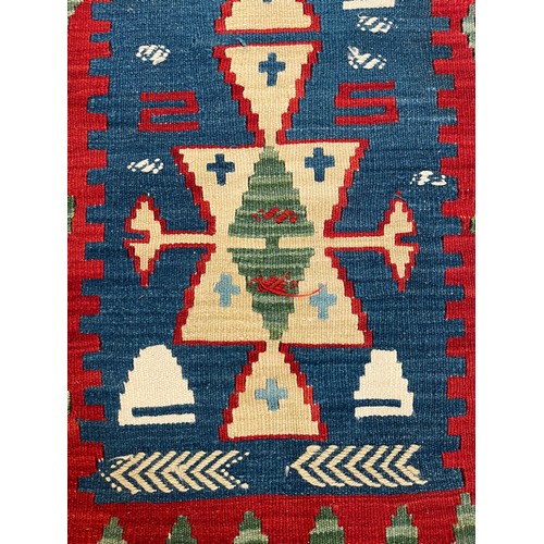 44A - A Kilim hall runner rug - approx. 224cm x 68cm