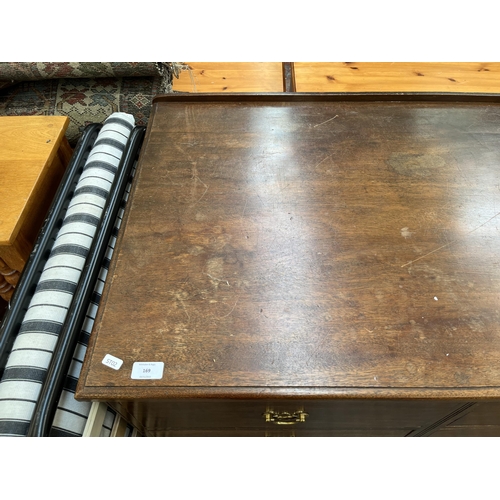 169 - A 19th century mahogany chest of drawers - approx. 92cm high x 103cm wide x 62cm deep