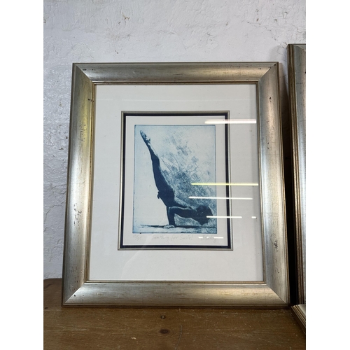 201 - Four framed John Blenkinsopp pencil signed limited edition prints