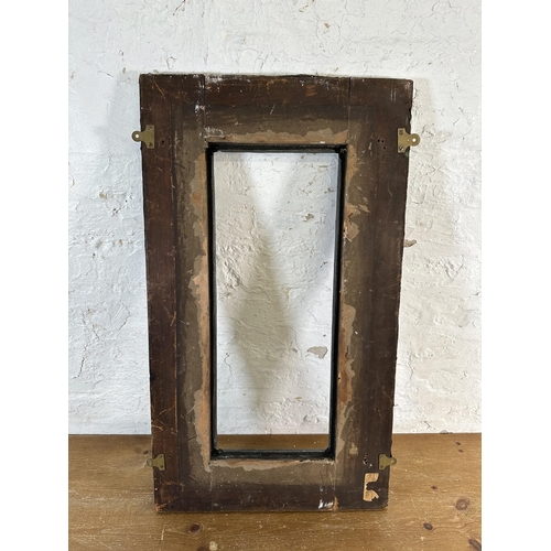 214 - An Arts & Crafts pewter picture frame - approx. 77cm x 44cm