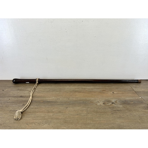 A vintage wooden police sergeant/inspector's signalling stick - approx ...