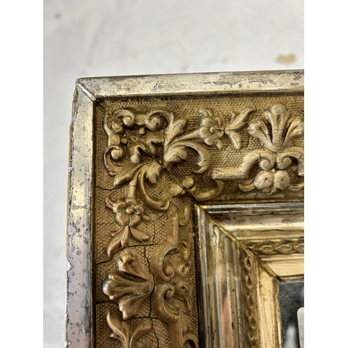 10 - A late 19th century French gesso framed wall mirror - approx. 165cm x 100cm