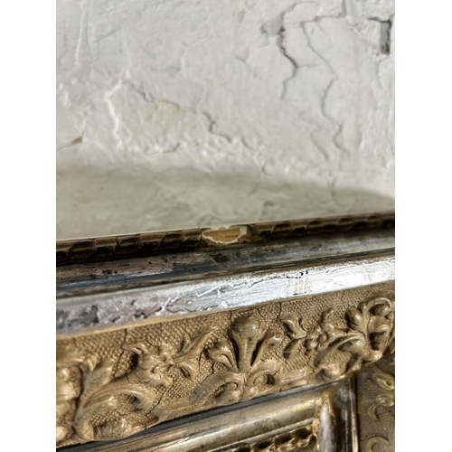 10 - A late 19th century French gesso framed wall mirror - approx. 165cm x 100cm