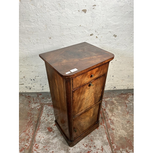 29 - An early 19th century mahogany bedside cabinet - approx. 81cm high x 40cm wide x 32.5cm deep