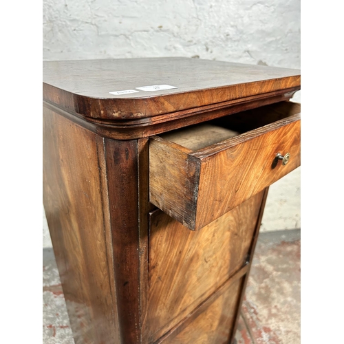 29 - An early 19th century mahogany bedside cabinet - approx. 81cm high x 40cm wide x 32.5cm deep