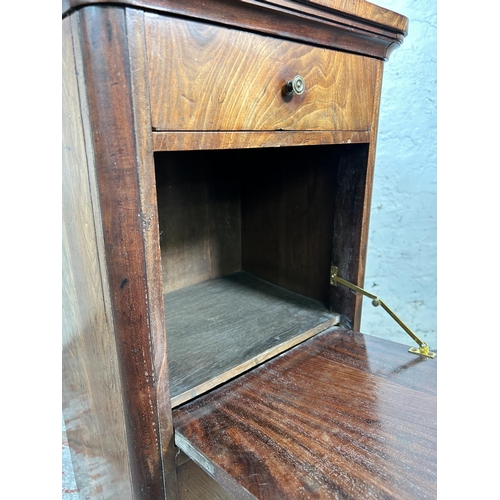 29 - An early 19th century mahogany bedside cabinet - approx. 81cm high x 40cm wide x 32.5cm deep