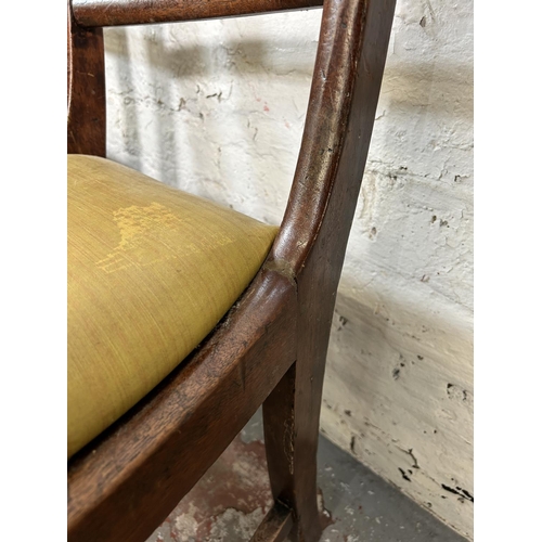 37 - Four 19th century mahogany bar back dining chairs