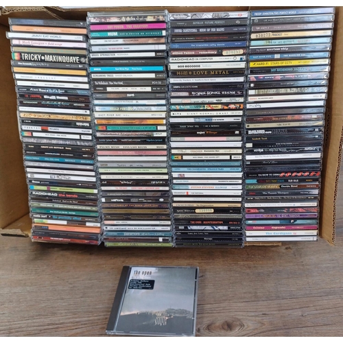 724 - A collection of CD albums to include Tricky, Jimmy Eat World, Mercury Rev, Belle & Sebastian, Radioh... 