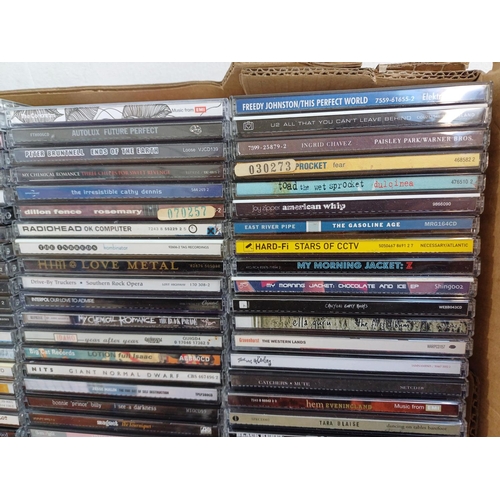 724 - A collection of CD albums to include Tricky, Jimmy Eat World, Mercury Rev, Belle & Sebastian, Radioh... 