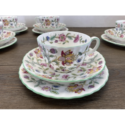 287 - A Minton Haddon Hall twenty one piece tea set