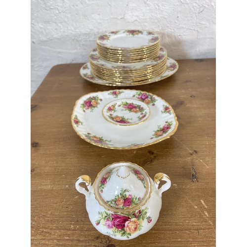 291 - A large collection of Royal Albert Old Country Roses fine bone china to include tea and coffee pots,... 