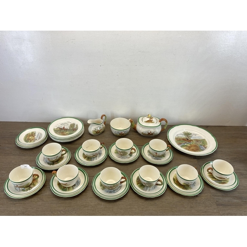 292 - A collection of Copeland Spode The First Over pattern china