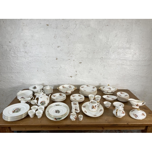 297 - A collection of Sheriden pheasant pattern fine bone china to include lidded tureen, gravy boat, teap... 