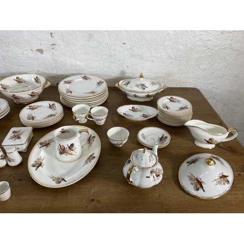 297 - A collection of Sheriden pheasant pattern fine bone china to include lidded tureen, gravy boat, teap... 