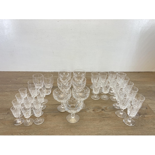 307 - A collection of Stuart, Thomas Webb and Edinburgh glassware