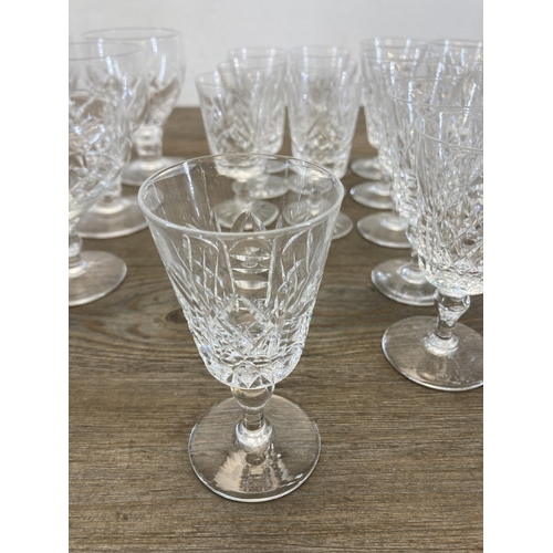 307 - A collection of Stuart, Thomas Webb and Edinburgh glassware