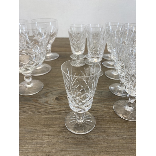 307 - A collection of Stuart, Thomas Webb and Edinburgh glassware