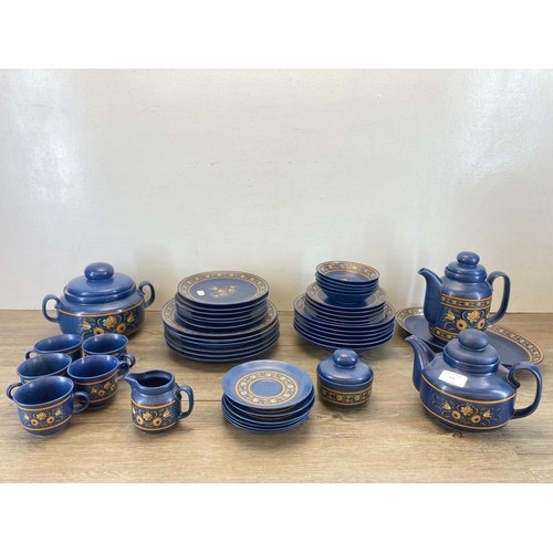 311 - A collection of Winterling Schwarzenback Bavaria hand painted china to include coffee pot, teapot, l... 