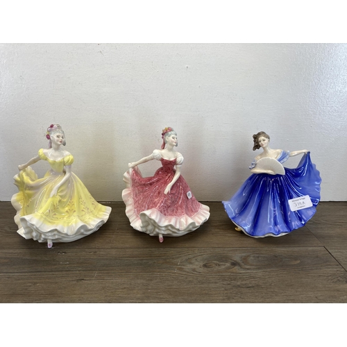 319A - Ten ceramic figurines, two Beswick animals, Royal Doulton Olivia HN3339, Royal Doulton Images Bride ... 