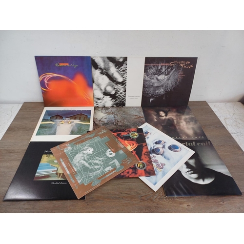 735 - Eleven 4AD LP vinyl records, Pixies 'Doolittle', 'Bossanova' and 'Trompe Le Monde', five Cocteau Twi... 