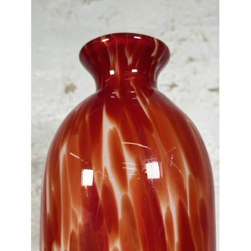 263 - A contemporary Murano style art glass vase - approx. 46cm high