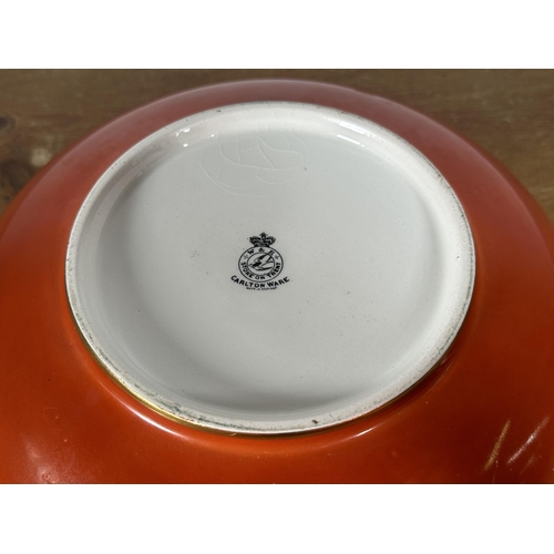 273 - A W&R Carlton Ware dragon and cloud design footed bowl - approx. 11.5cm high x 30cm wide