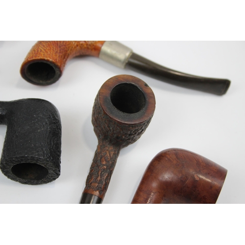 2341 - A collection of smoking pipes to include Tom Cobley, Duncan Briar Straight Billiard etc.