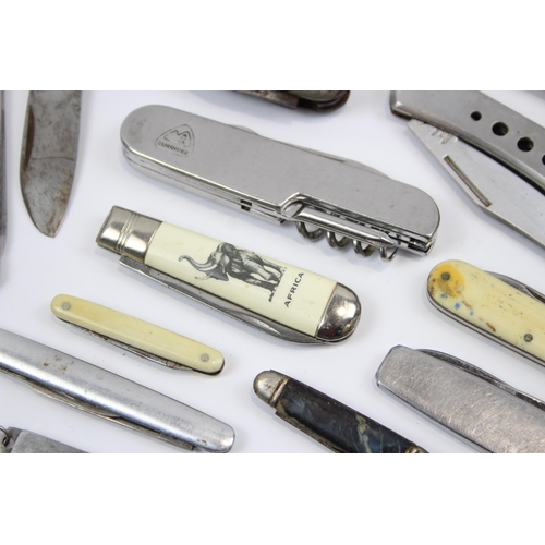 2348 - Fifteen vintage pocket knives