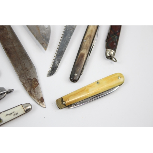 2349 - Fifteen vintage pocket knives