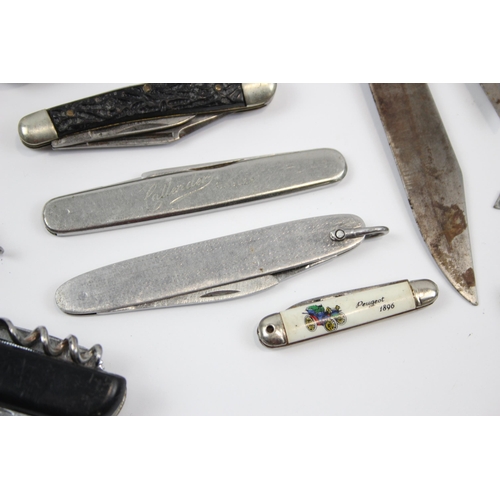 2349 - Fifteen vintage pocket knives