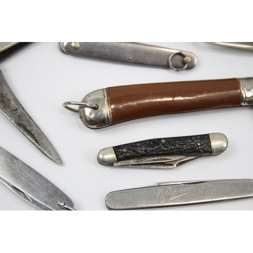 2349 - Fifteen vintage pocket knives