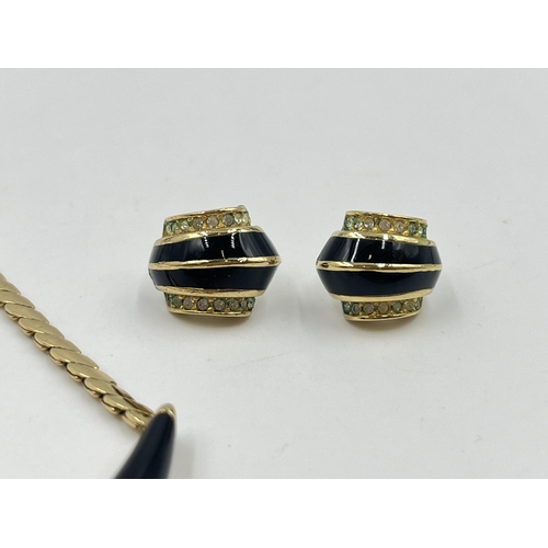 A boxed Christian Dior Bijoux necklace and earrings set