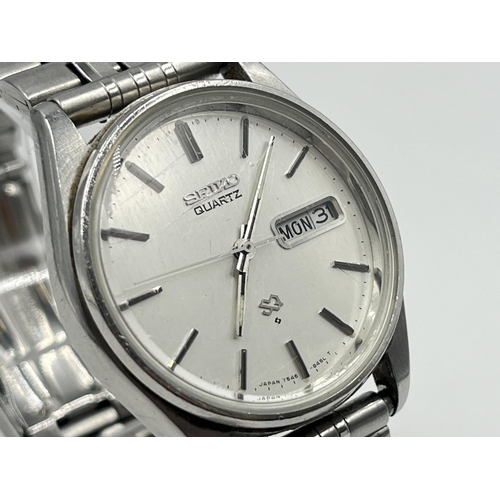 2268 - A Seiko SQ quartz 35mm men's wristwatch - ref. 7546-8390