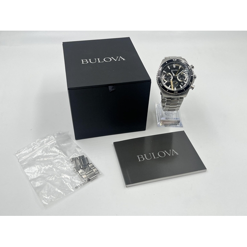 2271 - A boxed Bulova 98B298 Precisionist quartz 46mm men's chronograph wristwatch with high performance 26... 