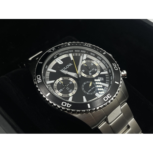 2271 - A boxed Bulova 98B298 Precisionist quartz 46mm men's chronograph wristwatch with high performance 26... 