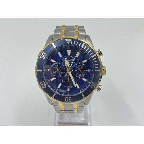 2272 - A boxed Bulova 98A246 quartz 45mm men's chronograph wristwatch with intact stickers and crown protec... 