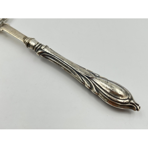 2281 - A Victorian George Unite hallmarked Birmingham silver sugar sifting spoon, dated 1864 - approx. gros... 