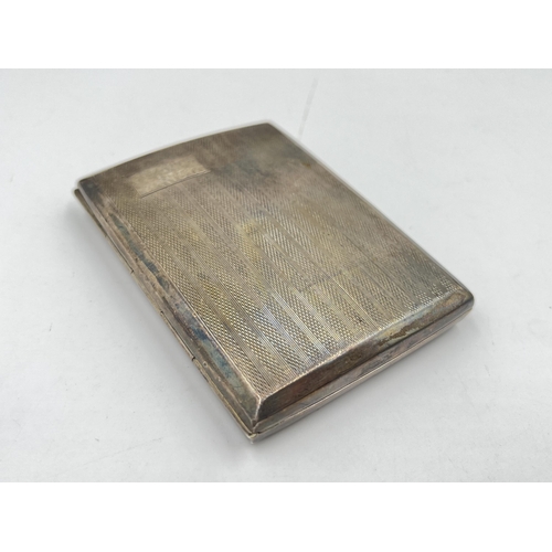 2286 - A George V M H Meyer Ltd hallmarked Birmingham silver cigarette case, dated 1932 - approx. gross wei... 