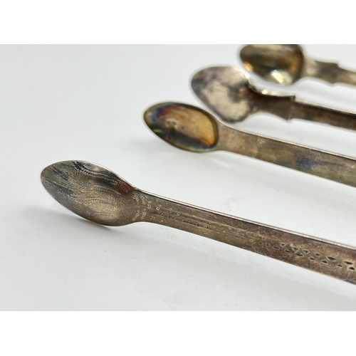 2293 - Two pairs of Georgian hallmarked sterling silver sugar tongs - approx. gross weight 68g