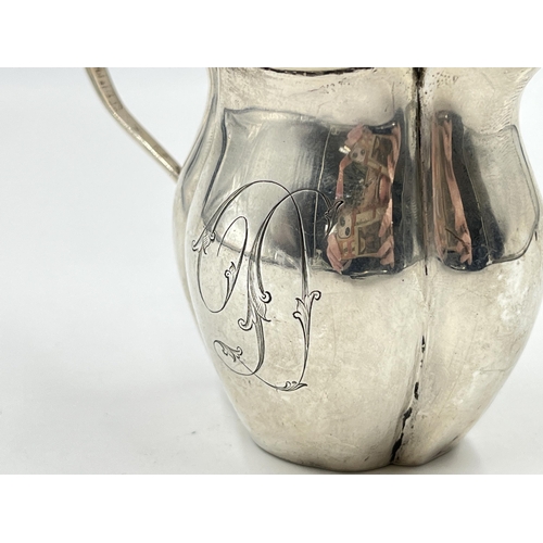 2297 - A George V John Rose hallmarked Birmingham silver cream jug, dated 1911 - approx. gross weight 76g a... 