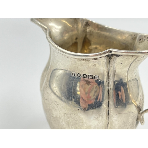 2297 - A George V John Rose hallmarked Birmingham silver cream jug, dated 1911 - approx. gross weight 76g a... 