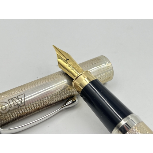 2302 - Two .925 silver fountain pens - approx. gross weight 78g