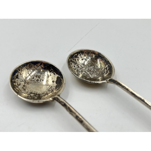 2311 - Two George V Asprey & Co hallmarked London silver spoons, dated 1932 - approx. gross weight 50g and ... 