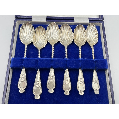 2330 - Six Victorian James Wakely & Frank Clarke Wheeler hallmarked sterling silver teaspoons, dated 1893 -... 