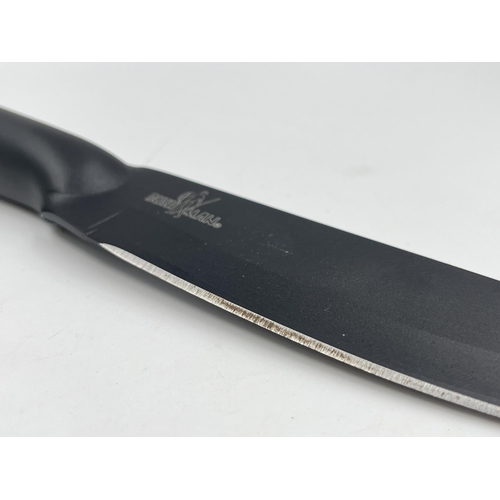 2350 - A cased Bushman Cold Steel knife